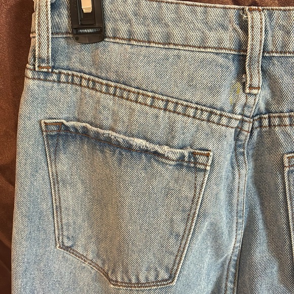 Simple Society Y2K light wash distressed stars rhinestones high rise jeans 5/27 - Picture 4 of 16